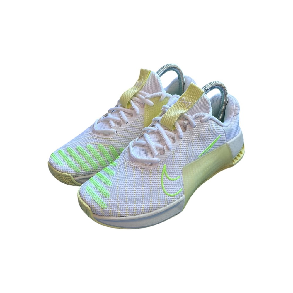 Nike Metcon 9 White Neon Lime Green Women Training Shoes DZ2537-106 Size 8